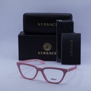 Versace VE3352U 5452 Cat Eye Eyeglasses 53mm – Pink Bubble Gum
